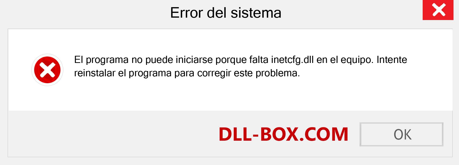 ¿Falta el archivo inetcfg.dll ?. Descargar para Windows 7, 8, 10 - Corregir inetcfg dll Missing Error en Windows, fotos, imágenes